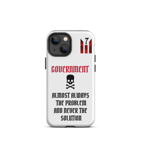 NEVER THE SOLUTION WHITE Tough iPhone case - Image 16