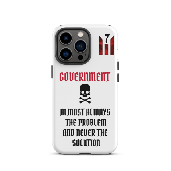 NEVER THE SOLUTION WHITE Tough iPhone case - Image 20