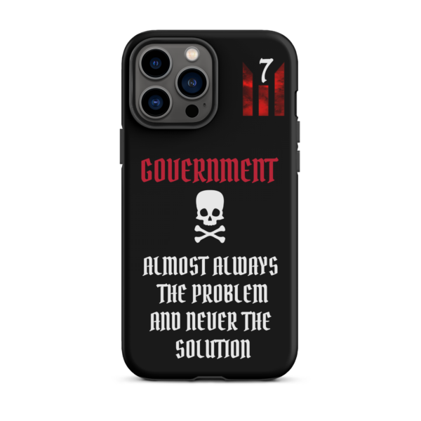NEVER THE SOLUTION BLACK Tough iPhone case - Image 22