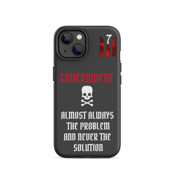 NEVER THE SOLUTION DARK GRAY Tough iPhone case - Image 24
