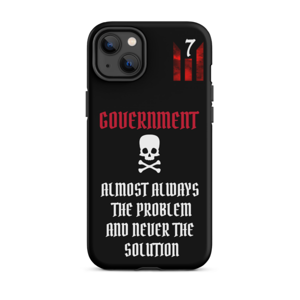 NEVER THE SOLUTION BLACK Tough iPhone case - Image 26