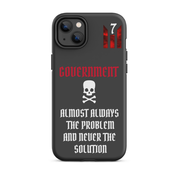 NEVER THE SOLUTION DARK GRAY Tough iPhone case - Image 26