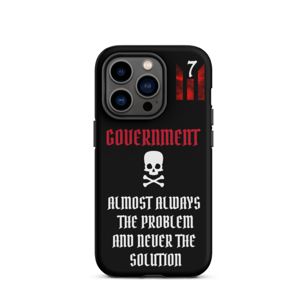 NEVER THE SOLUTION BLACK Tough iPhone case - Image 28