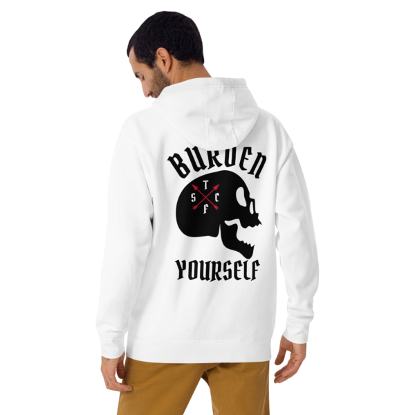 BURDEN YOURSELF BLACK SKULL Hoodie