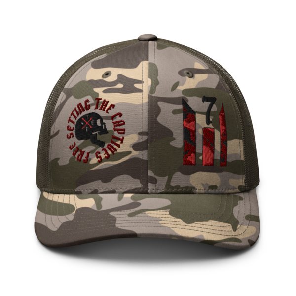 BLACK SKULL Camouflage trucker hat - Image 5
