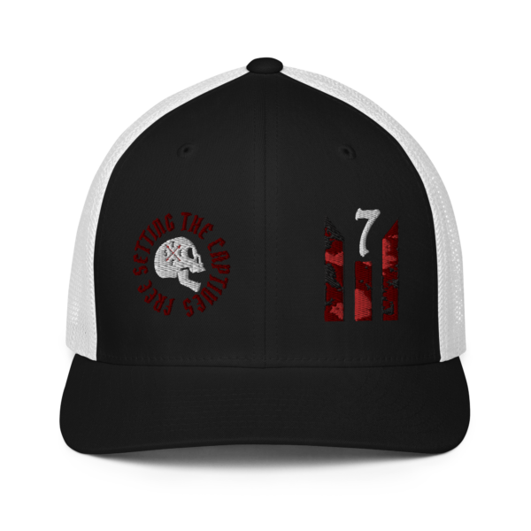 STCF SKULL WHITE Closed-back trucker cap - Image 3